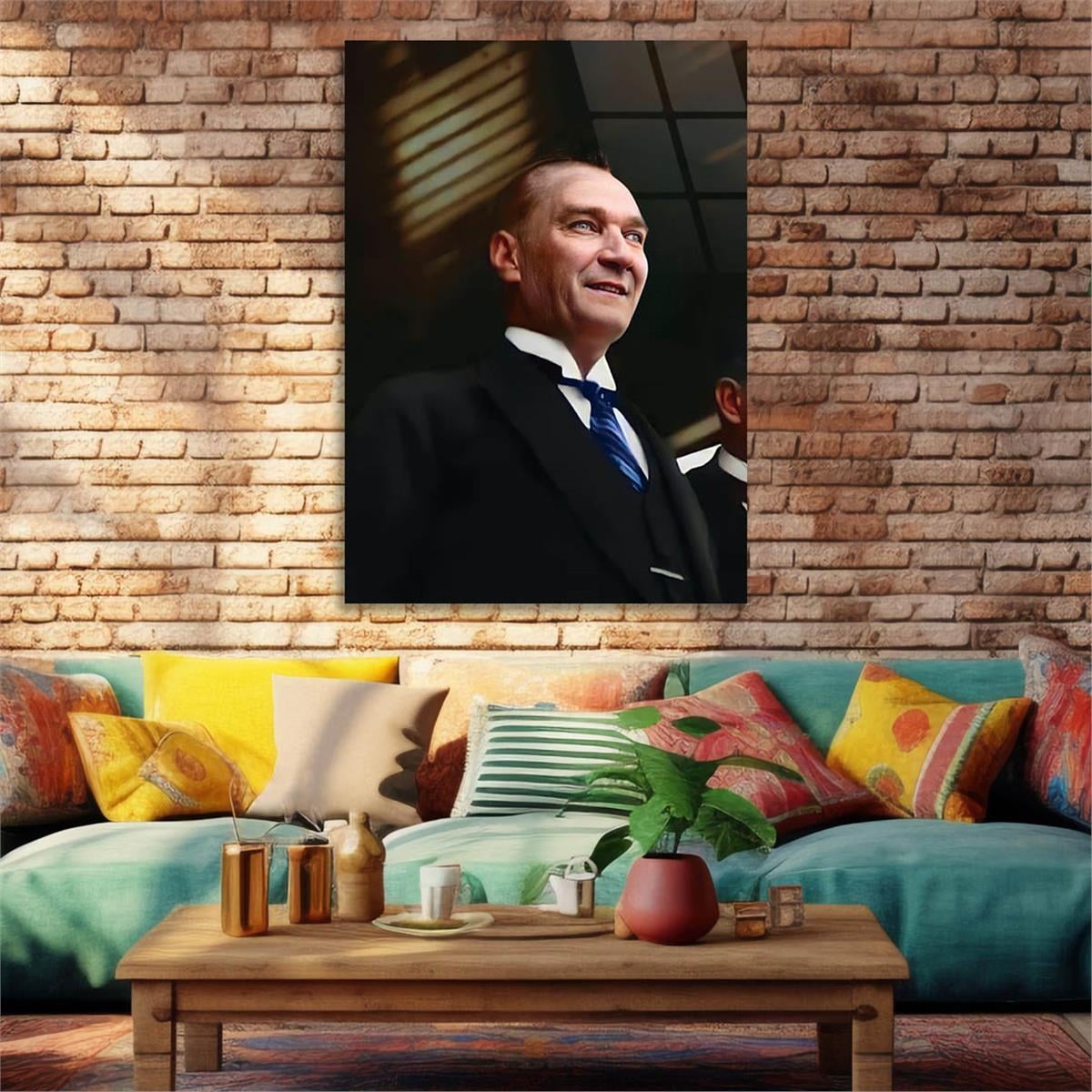 MUSTAFA KEMAL ATATÜRK Tempered Glasss Wall Art