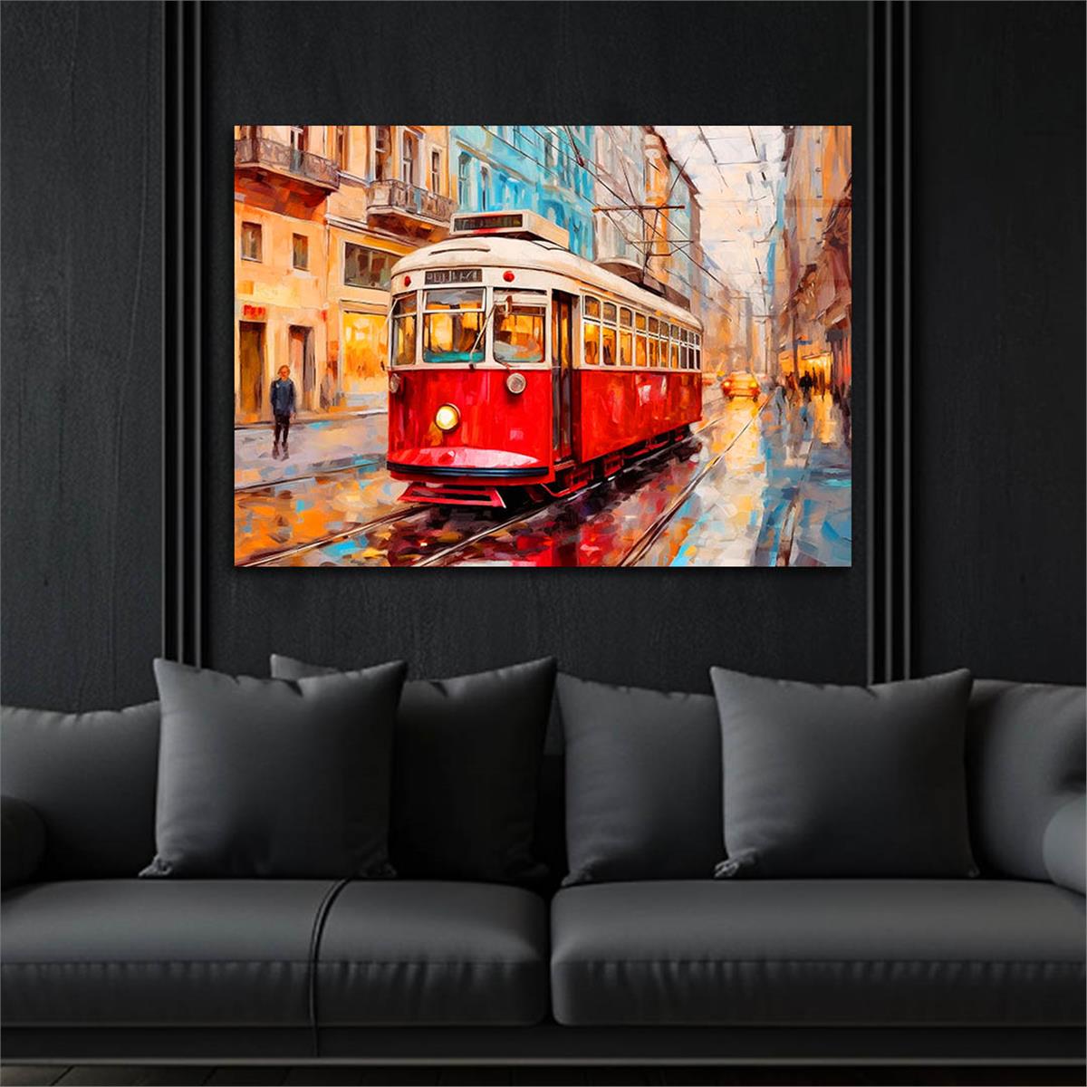 Horizontal Art-Themed Tempered Glass Wall Art 532