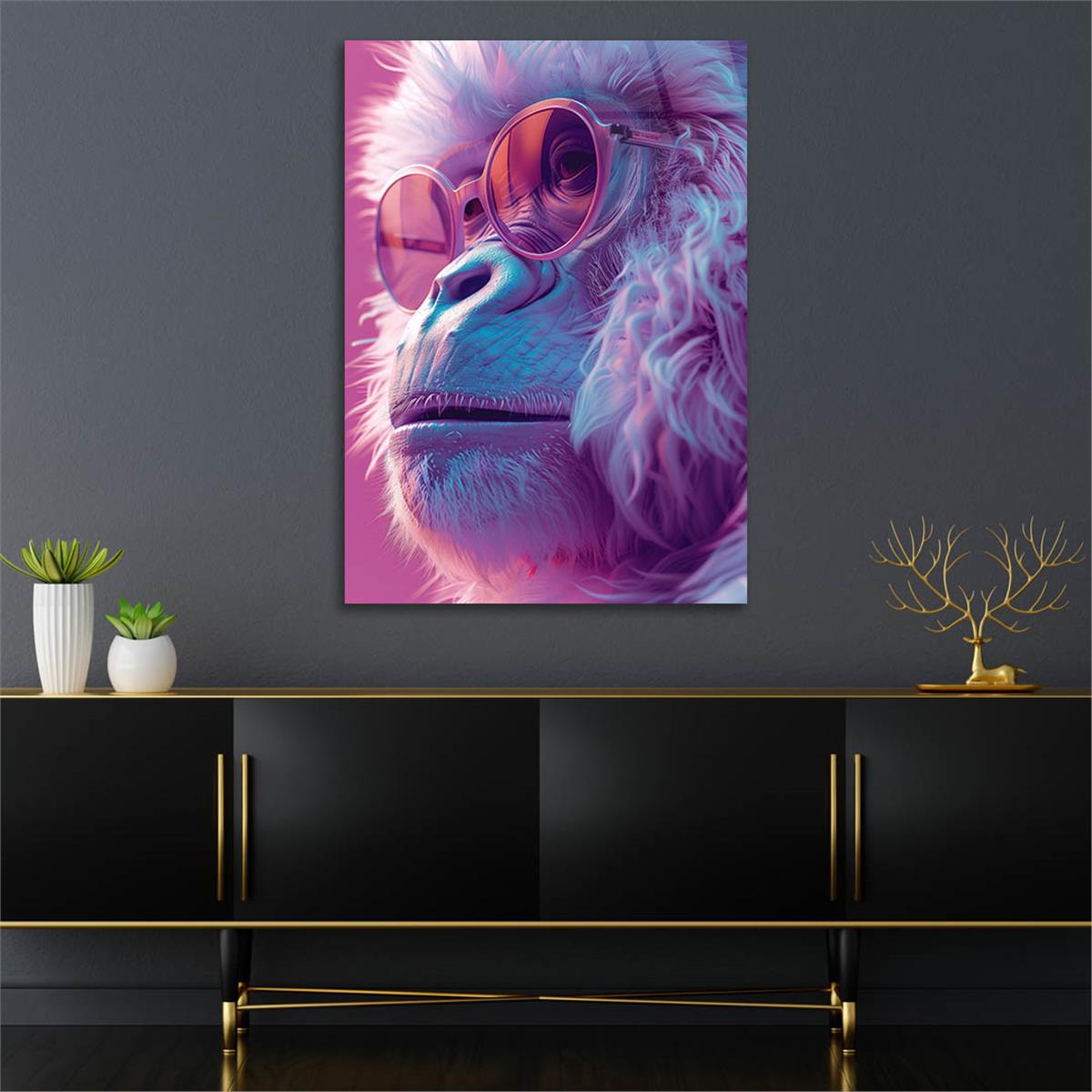 Dikey Doğa Temalı Cam Tablo 409