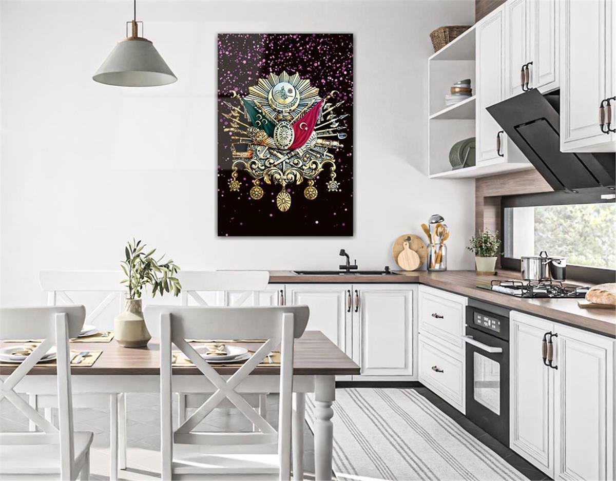 Ottoman State Coat of Arms Glass Wall Art