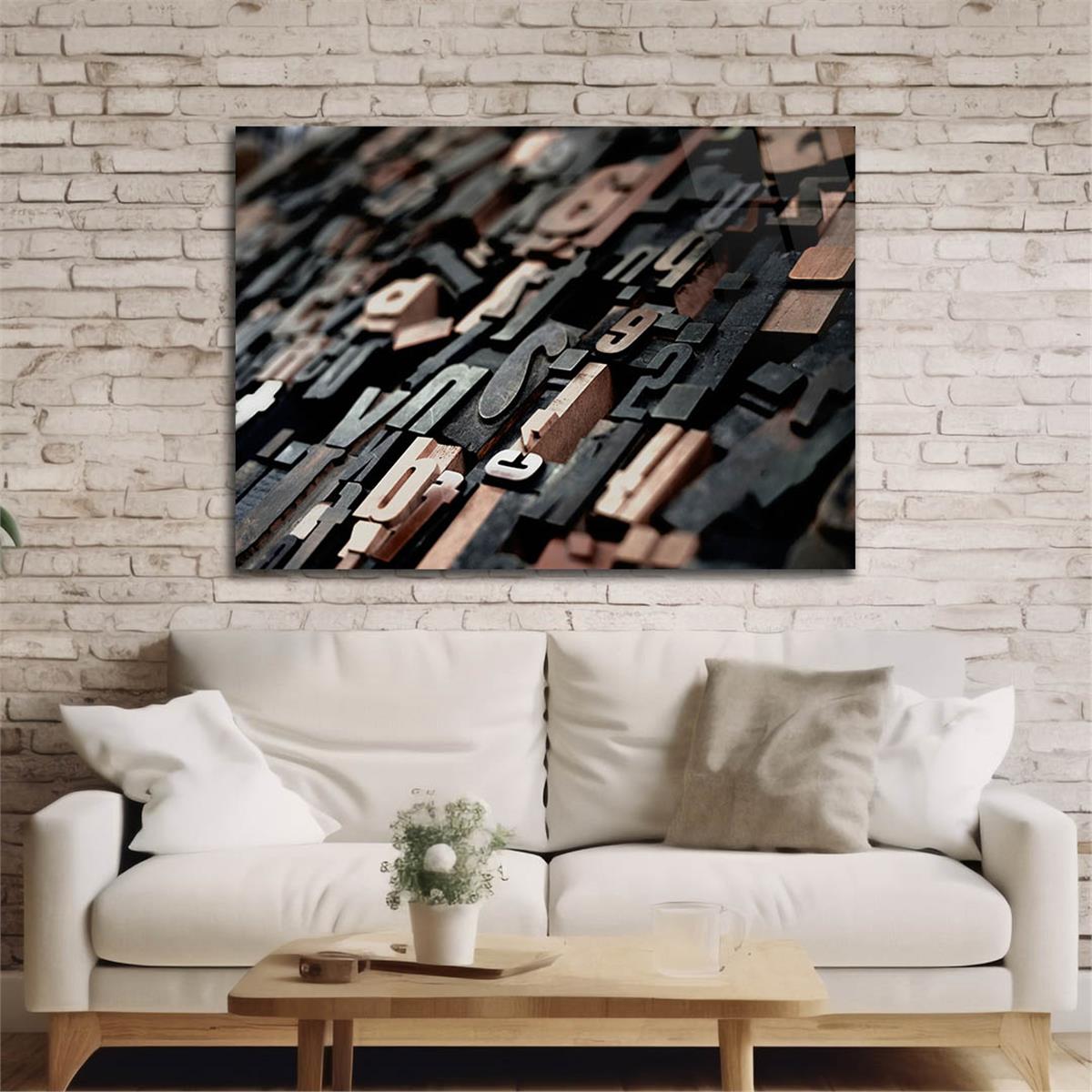 Horizontal Art-Themed Tempered Glass Wall Art 547