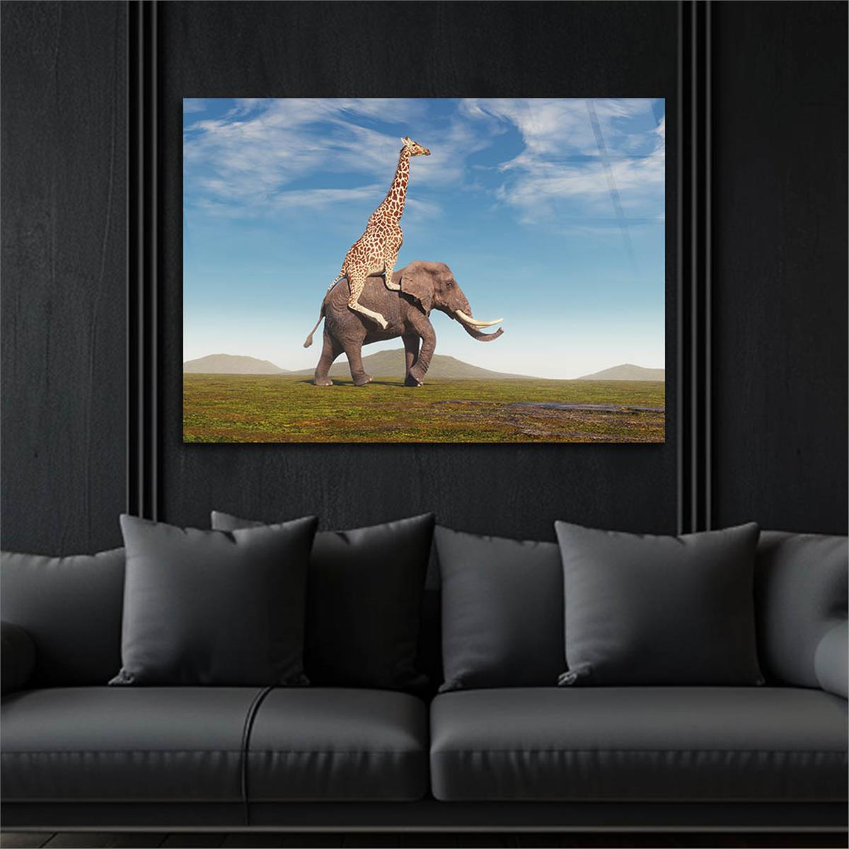 Tempered Glasss Wall Arts Natured-Themed