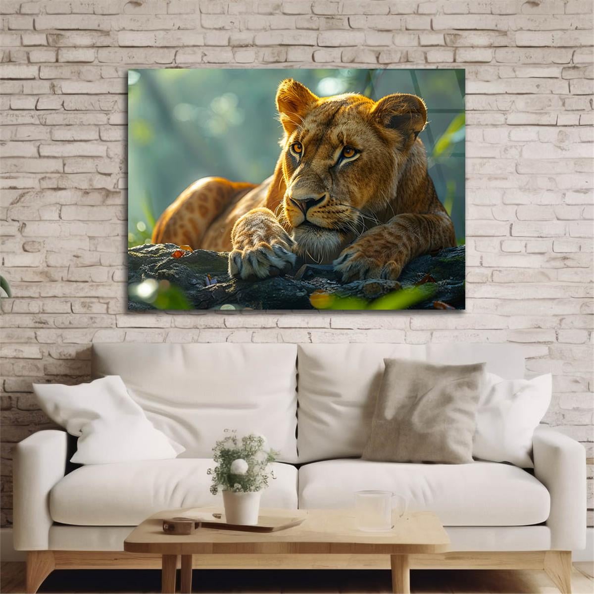 Yatay Doğa Temalı Cam Tablo 533