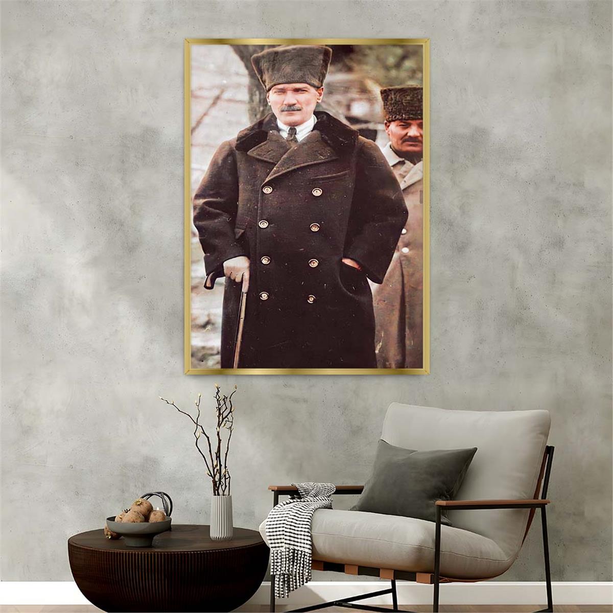 Aluminum-Framed National-Themed Tempered Glass Wall Art 073