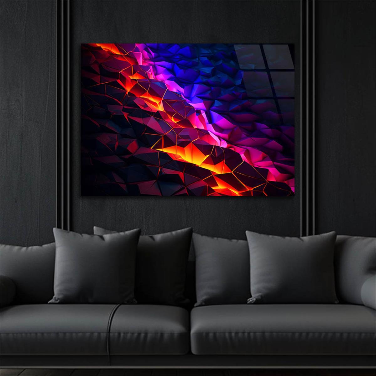 Horizontal Art-Themed Tempered Glass Wall Art 392