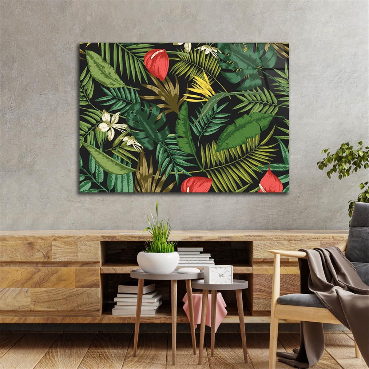 Horizontal Art-Themed Tempered Glass Wall Art 577