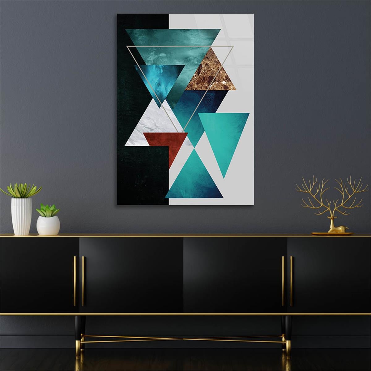 Vertical Tempered Glasss Wall Arts Art-Themed 287