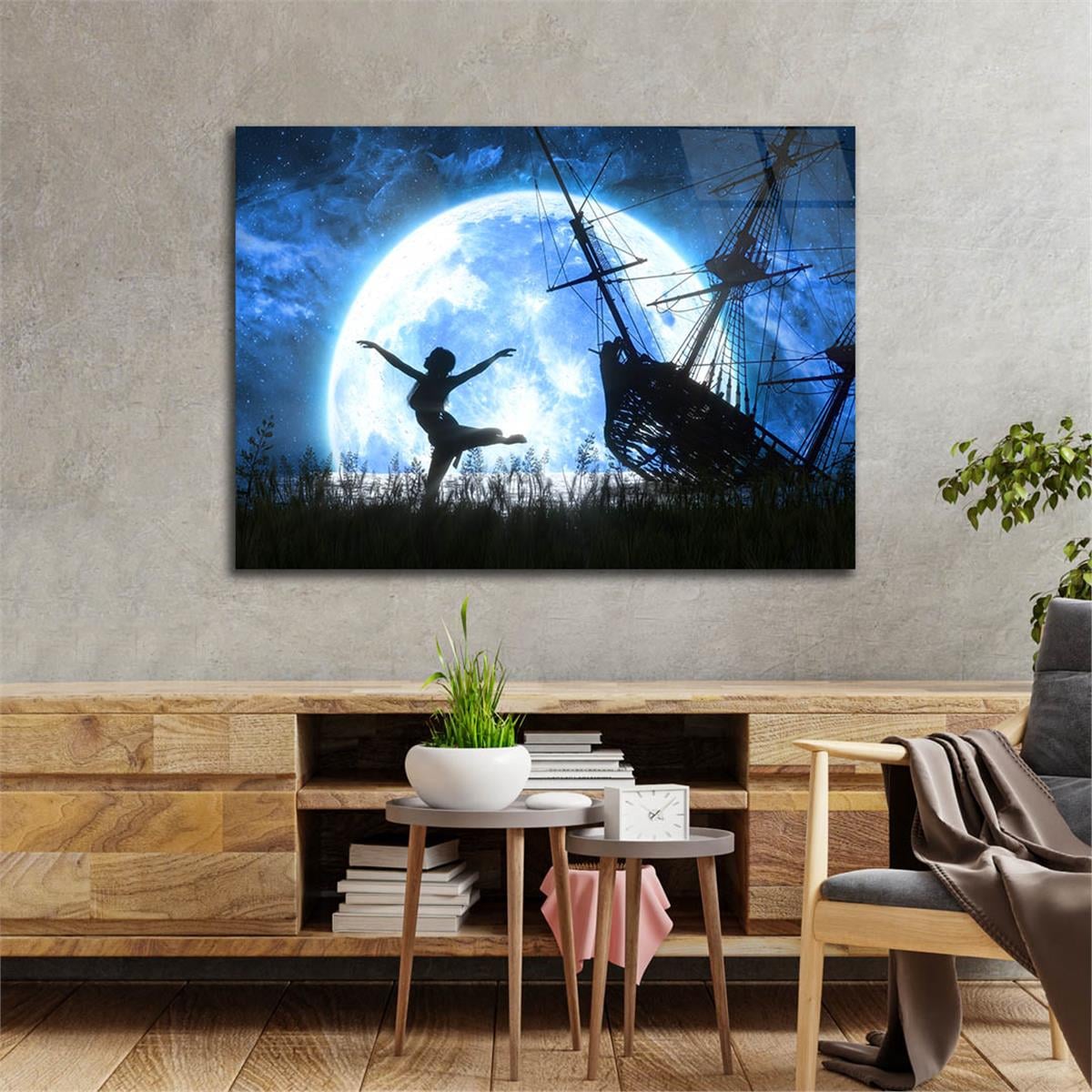 Horizontal Art-Themed Tempered Glass Wall Art 558
