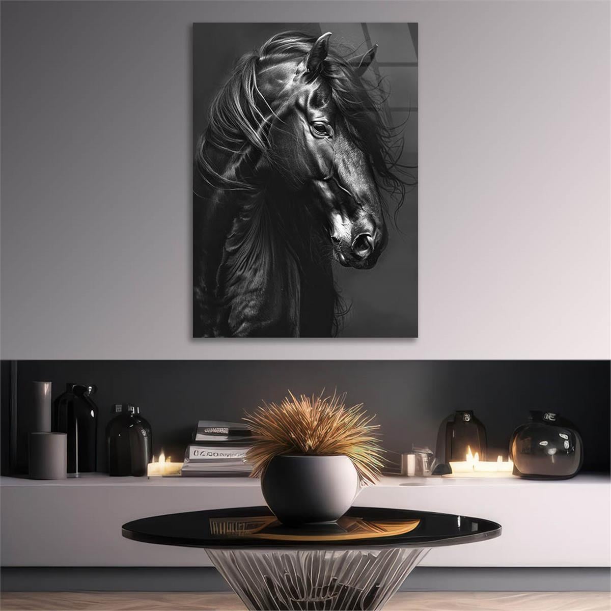 Dikey Doğa Temalı Cam Tablo 388