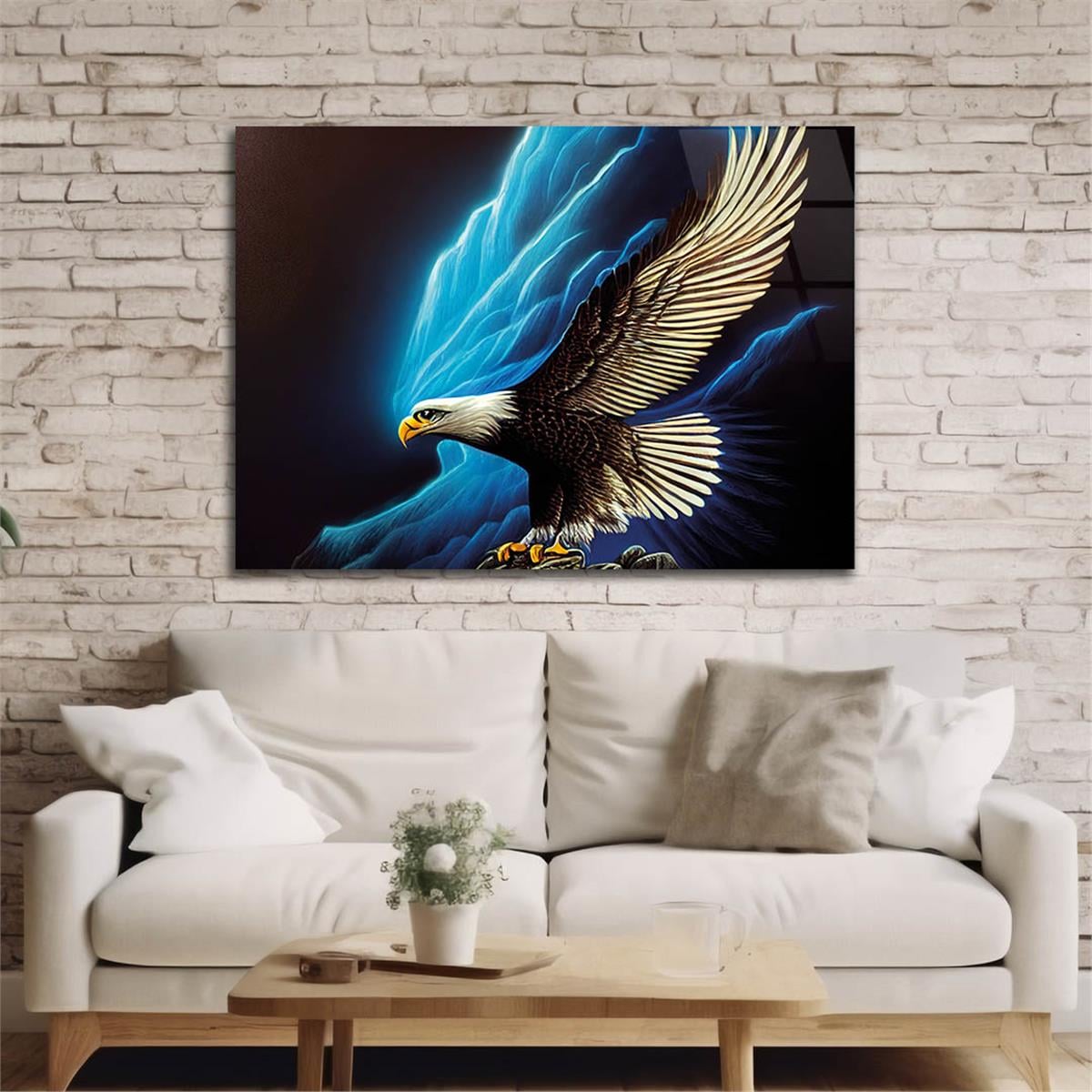 Horizontal Natured-Themed Tempered Glass Wall Art 260