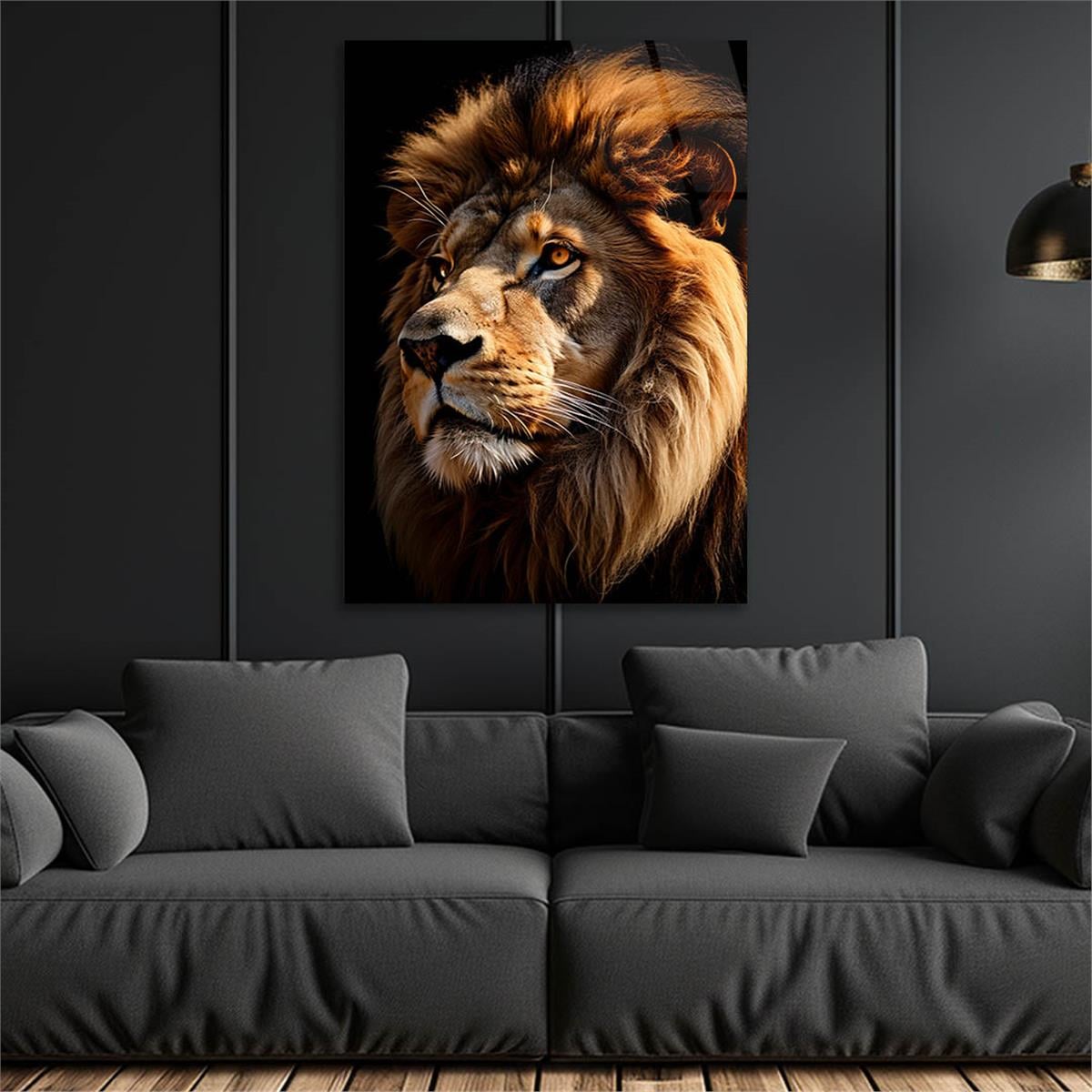 Dikey Doğa Temalı Cam Tablo 310