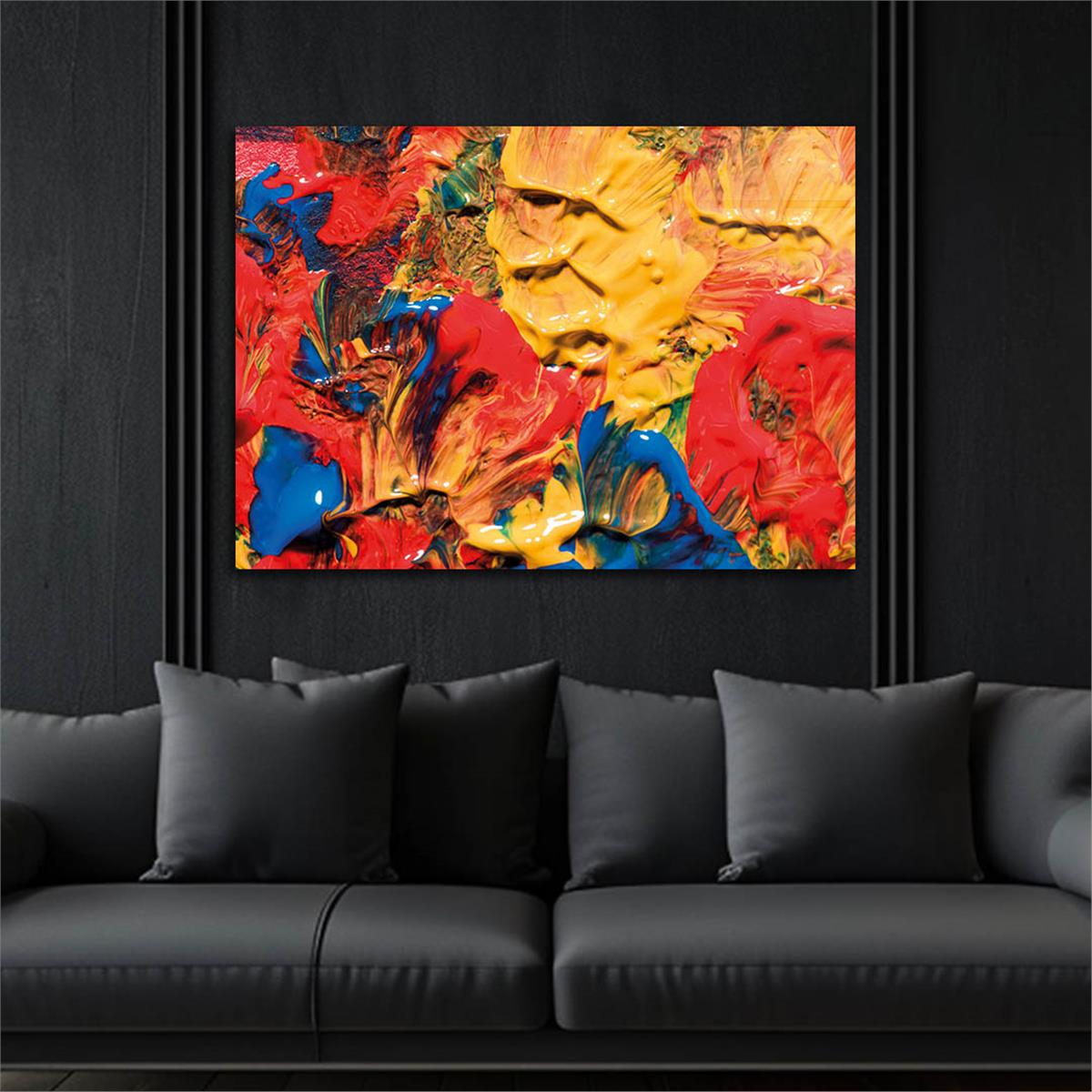 Horizontal Art-Themed Tempered Glass Wall Art 354