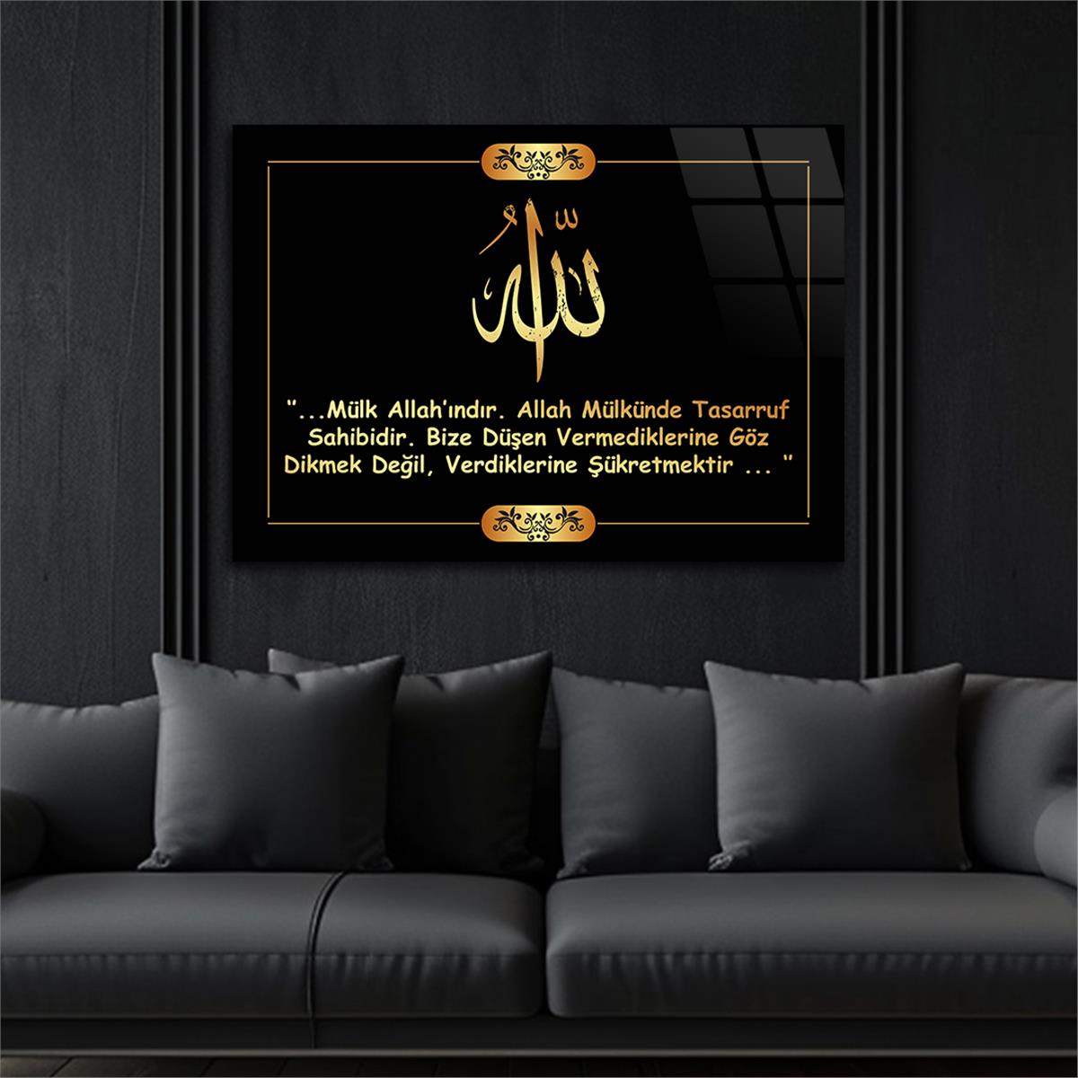 DİNİ TEMALI CAM TABLO 