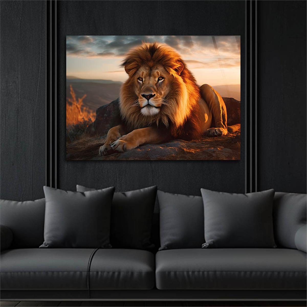 Horizontal Natured-Themed Tempered Glass Wall Art 331