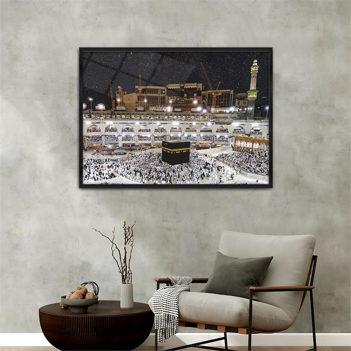 Aluminum-Framed Religious-Themed Tempered Glass Wall Art 016