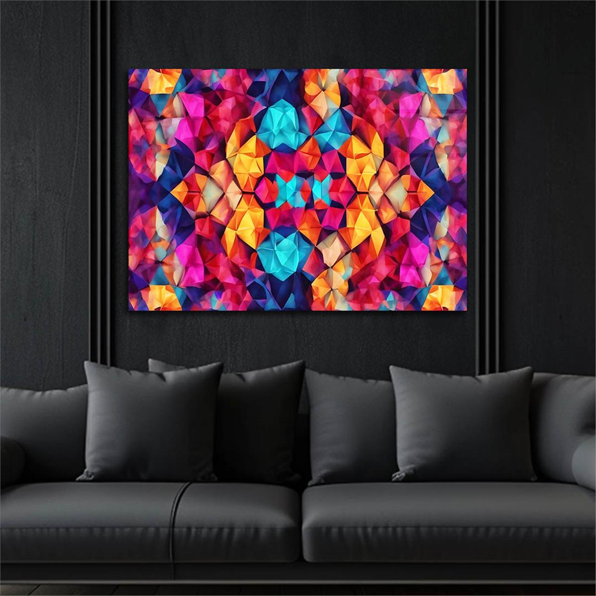 Horizontal Art-Themed Tempered Glass Wall Art 523