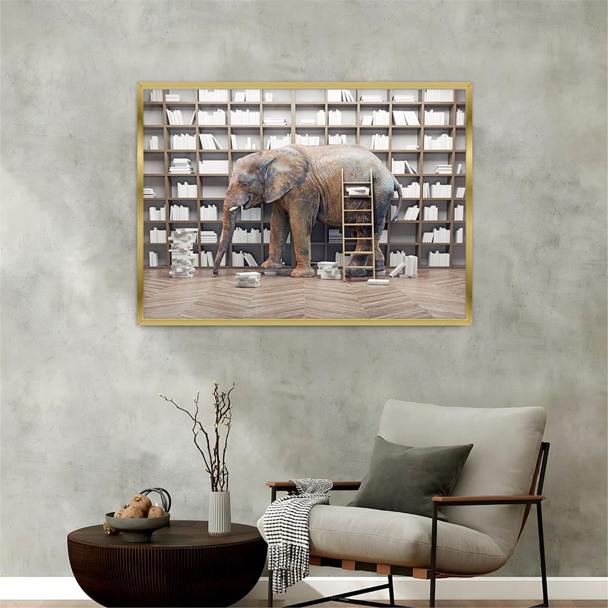 Aluminum-Framed Natured-Themed Tempered Glass Wall Art 162