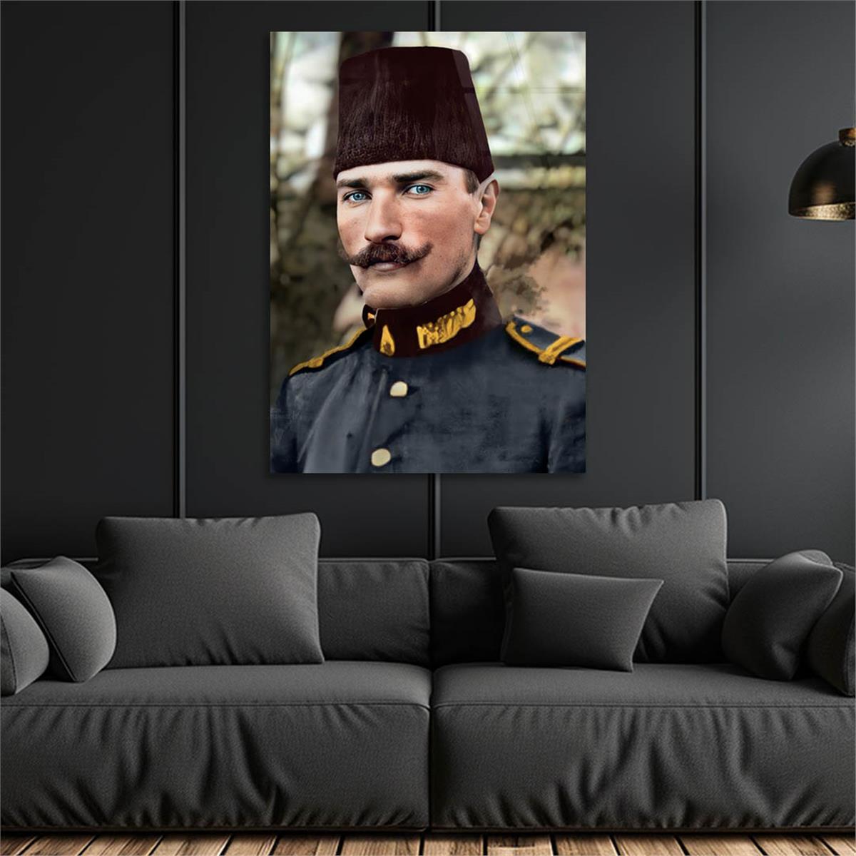 Mustafa Kemal Atatürk Gehard Glasschilderij 