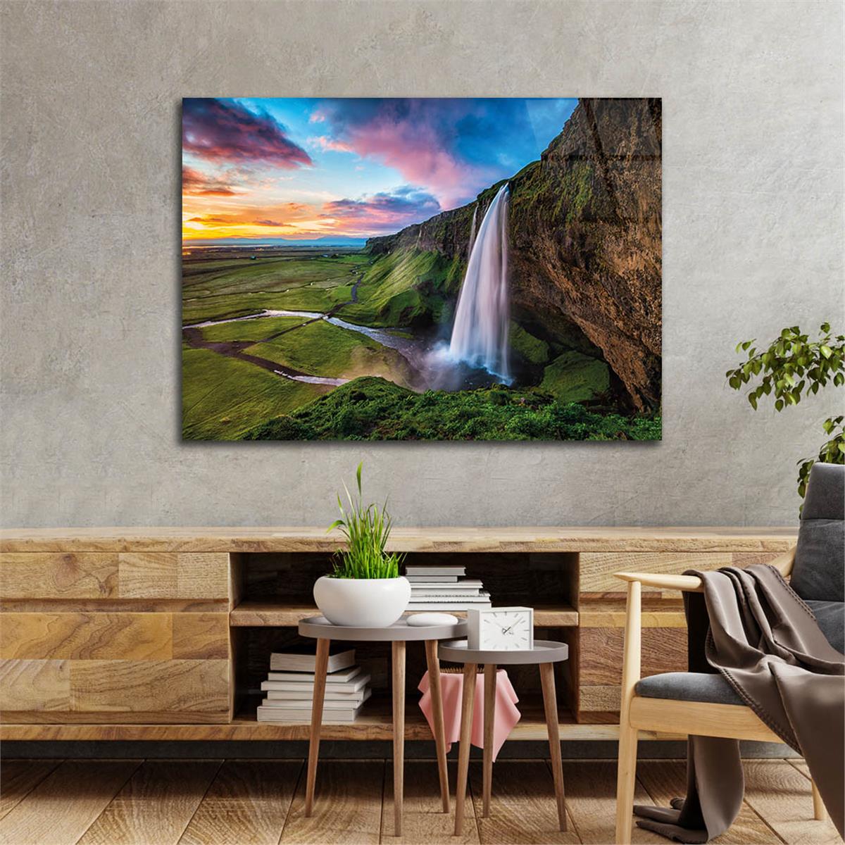 Tempered Glasss Wall Arts Natured-Themed