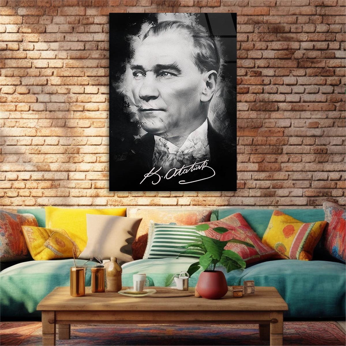 Dikey VatanTemalı Cam Tablo 169