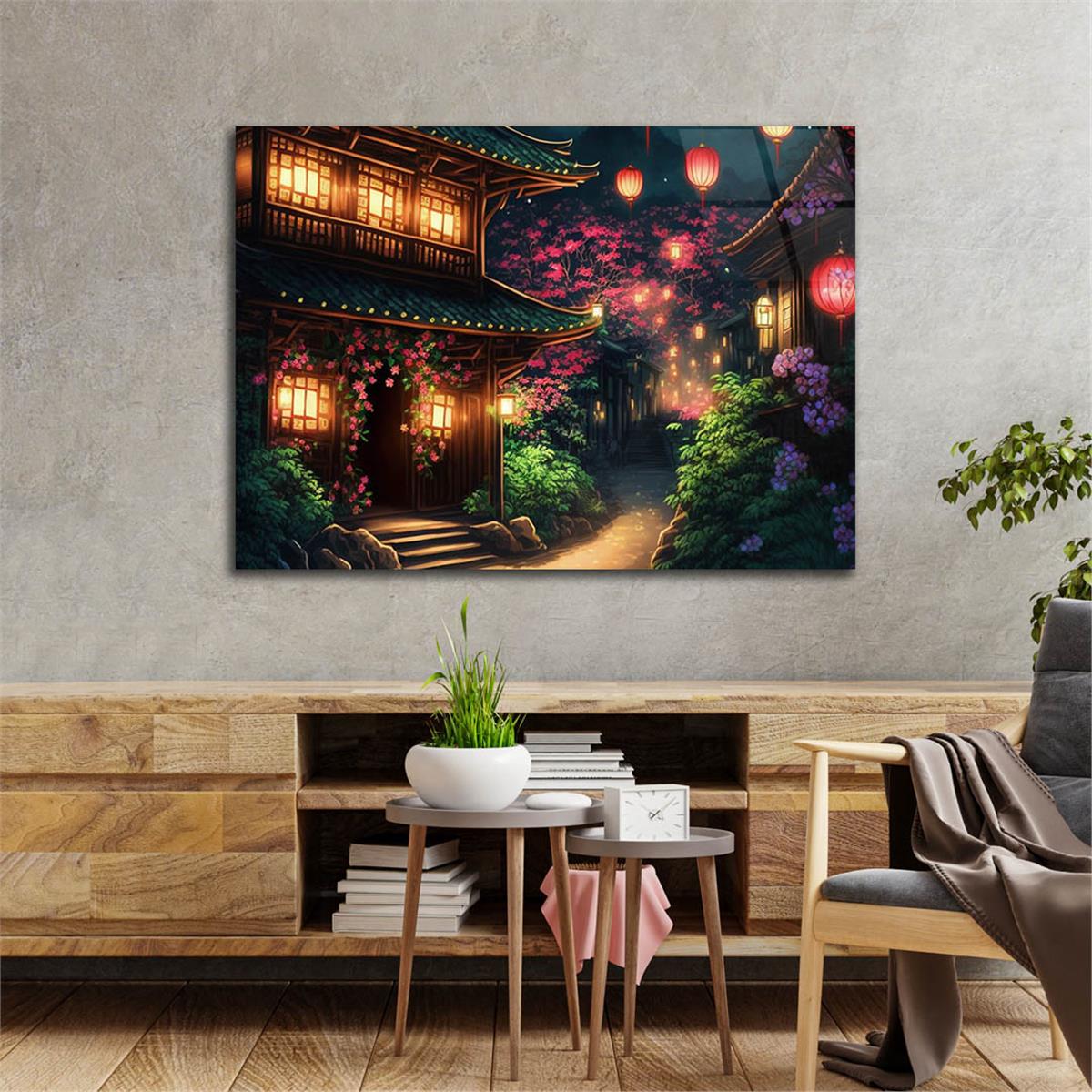 Horizontal Art-Themed Tempered Glass Wall Art 530