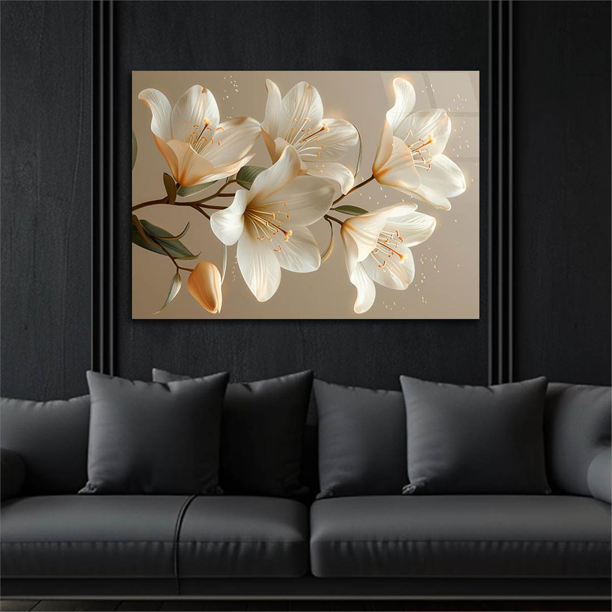 Horizontal Art-Themed Tempered Glass Wall Art 463