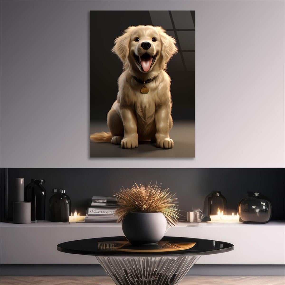 Dikey Doğa Temalı Cam Tablo 429