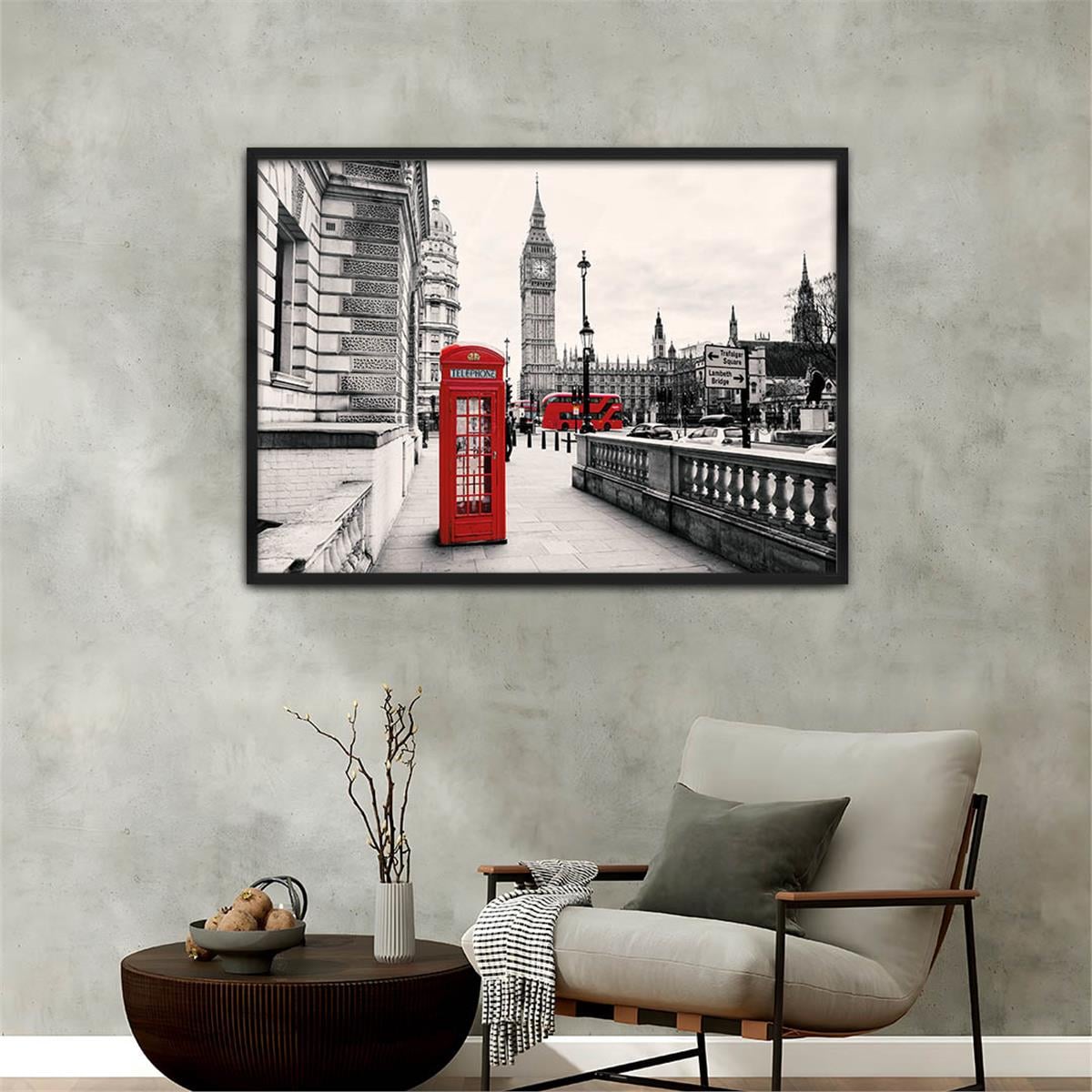 Aluminum-Framed Art-Themed Tempered Glass Wall Art 144