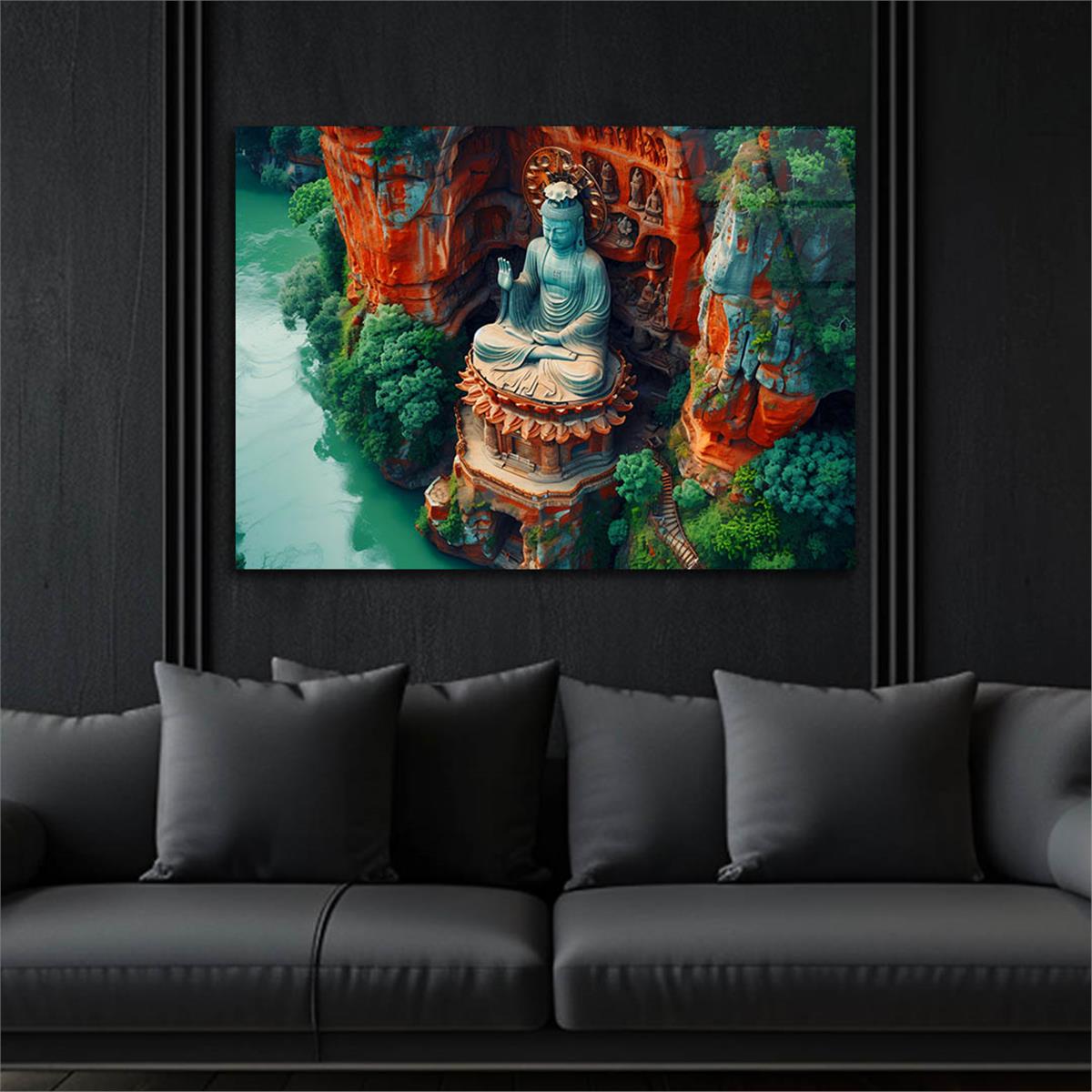 Yatay DoğaTemalı Cam Tablo 425