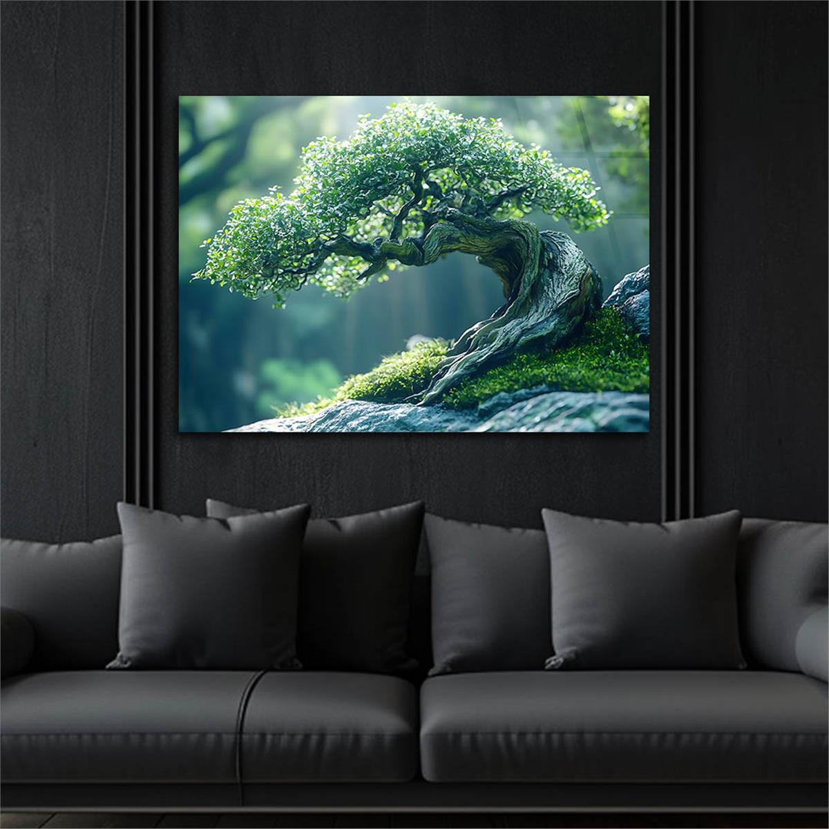 Yatay Doğa Temalı Cam Tablo 432