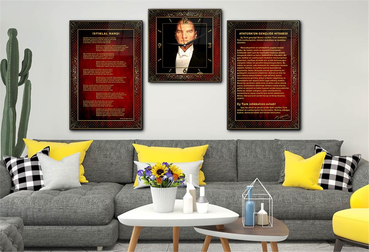 Vatan Temalı Saatli Set 052