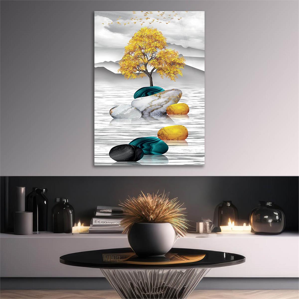 Verticale Gehard Glasschilderij Kunst Thema 253
