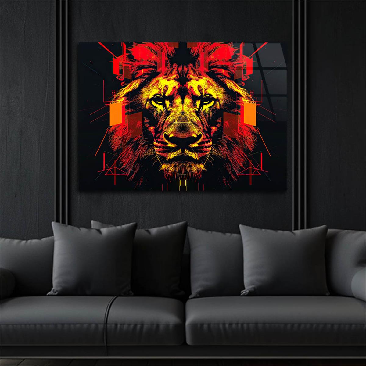 Yatay Doğa Temalı Cam Tablo 523