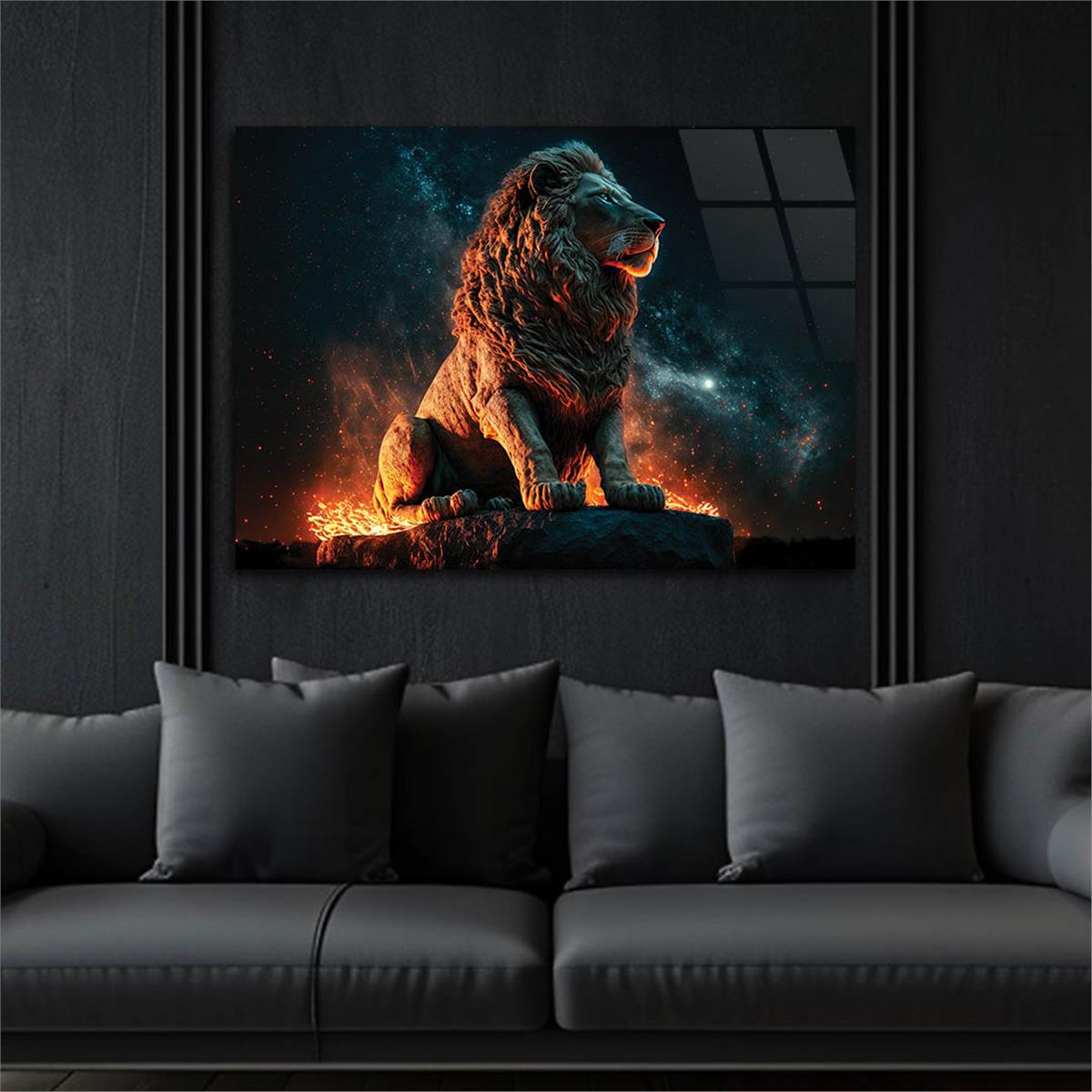 Horizontal Natured-Themed Tempered Glass Wall Art 326