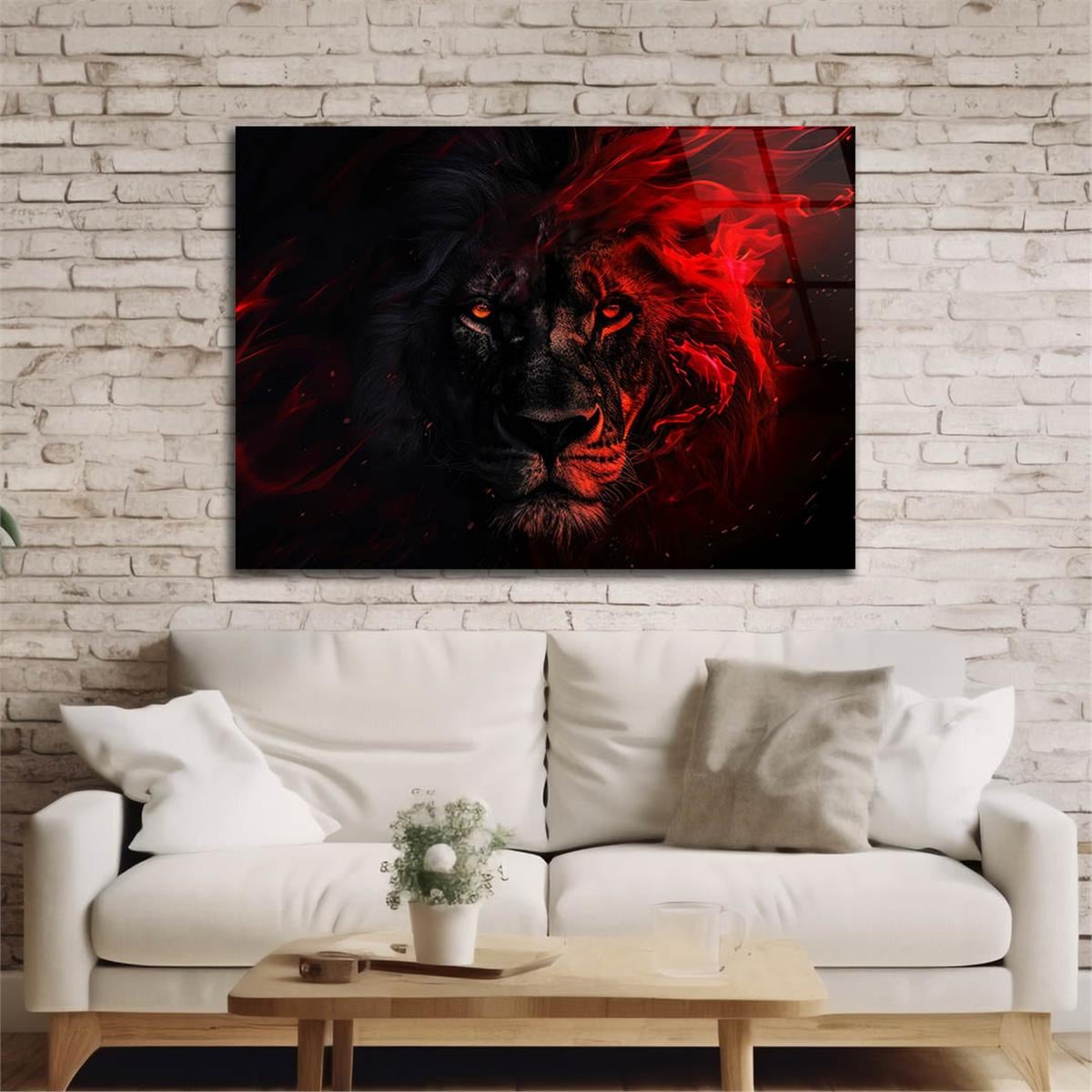 Yatay Doğa Temalı Cam Tablo 457