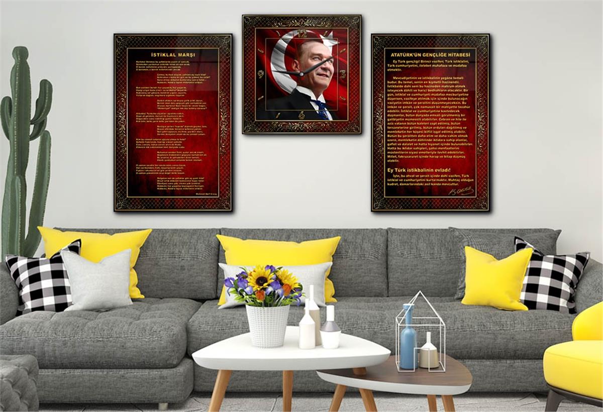 Vatan Temalı Saatli Set 053