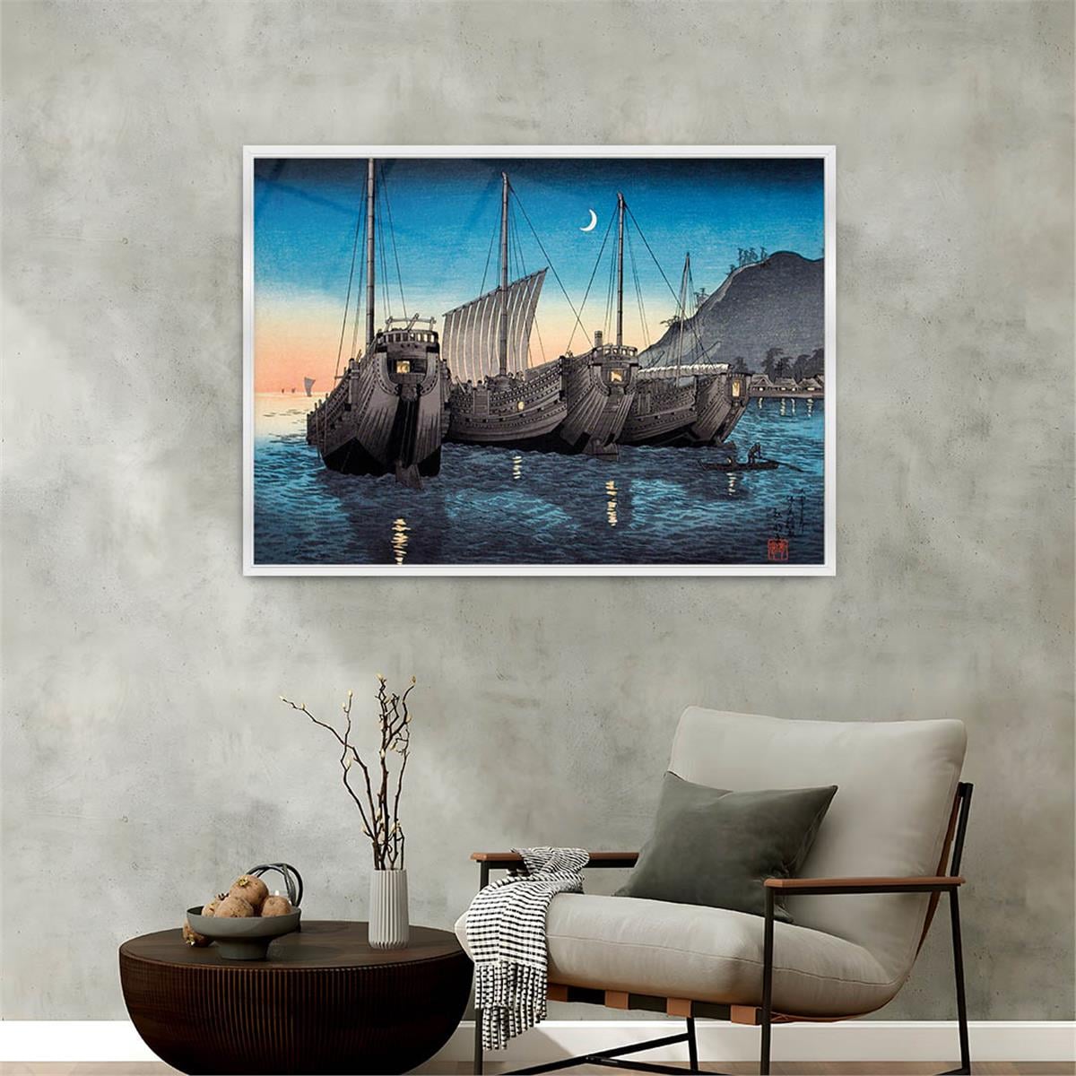 Aluminum-Framed Art-Themed Tempered Glass Wall Art 147