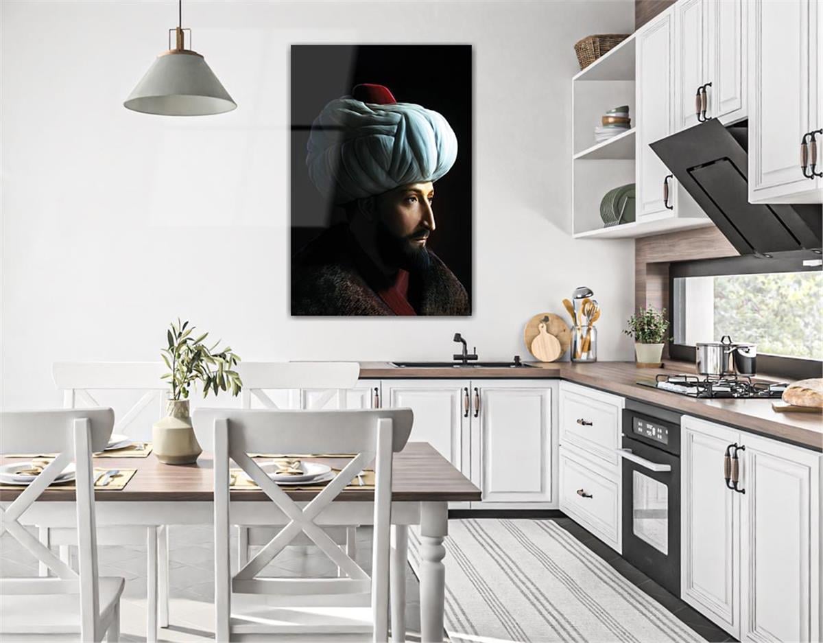 Fatih Sultan Mehmet KHan Glass Wall Art