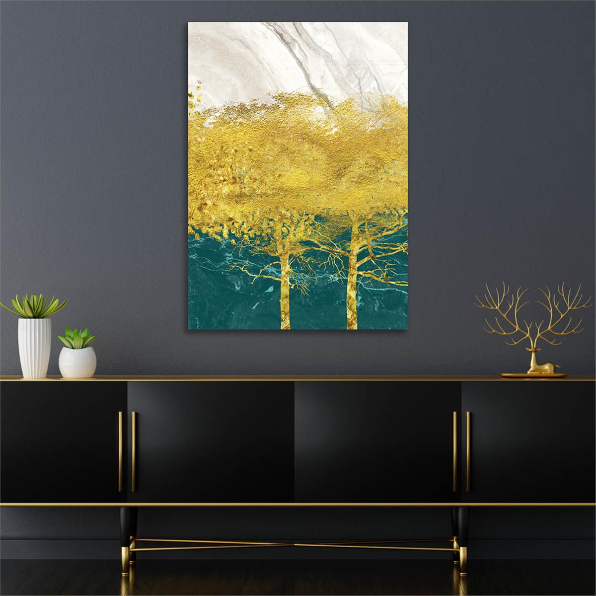 Vertical Tempered Glasss Wall Arts Art-Themed284