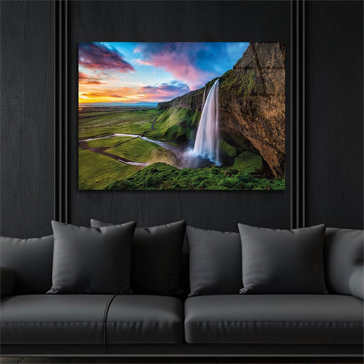 Tempered Glasss Wall Arts Natured-Themed