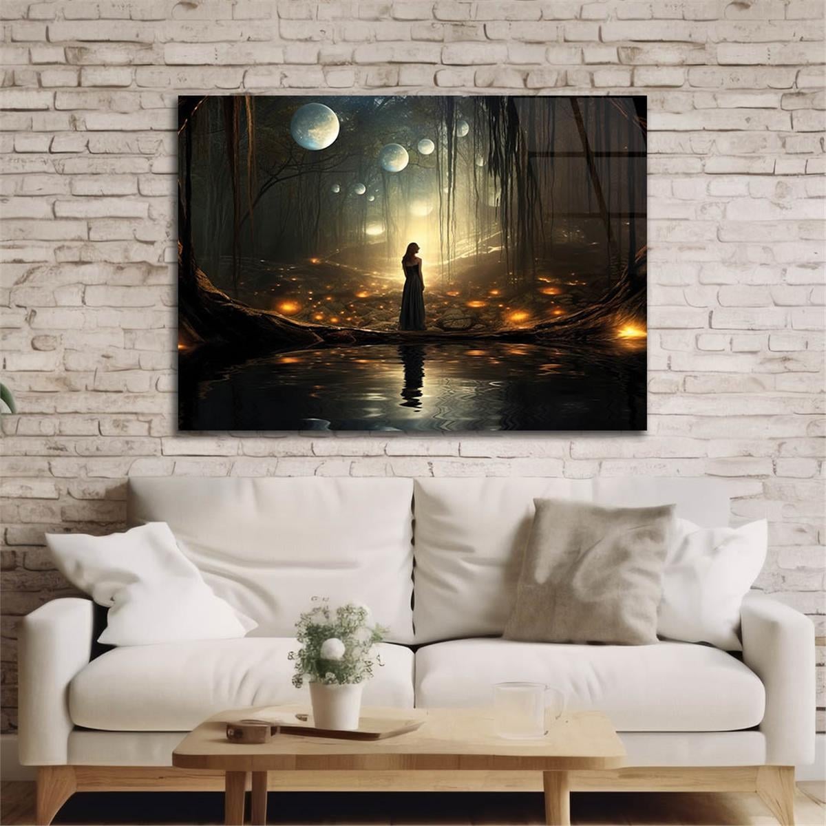 Horizontal Art-Themed Tempered Glass Wall Art 286