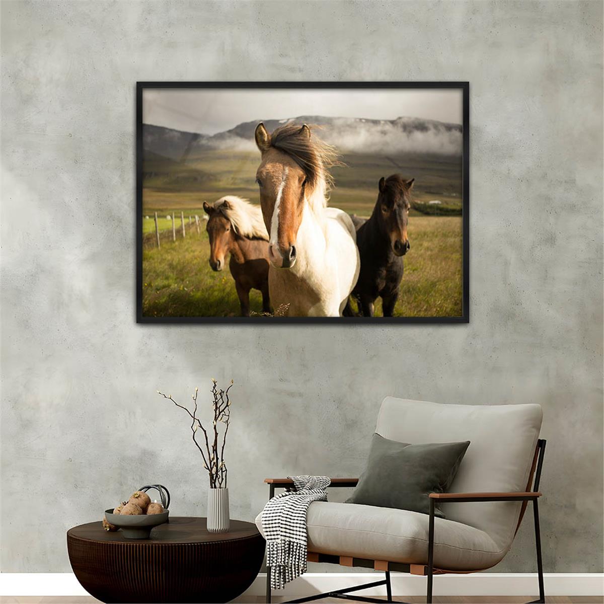 Aluminum-Framed Natured-Themed Tempered Glass Wall Art 143