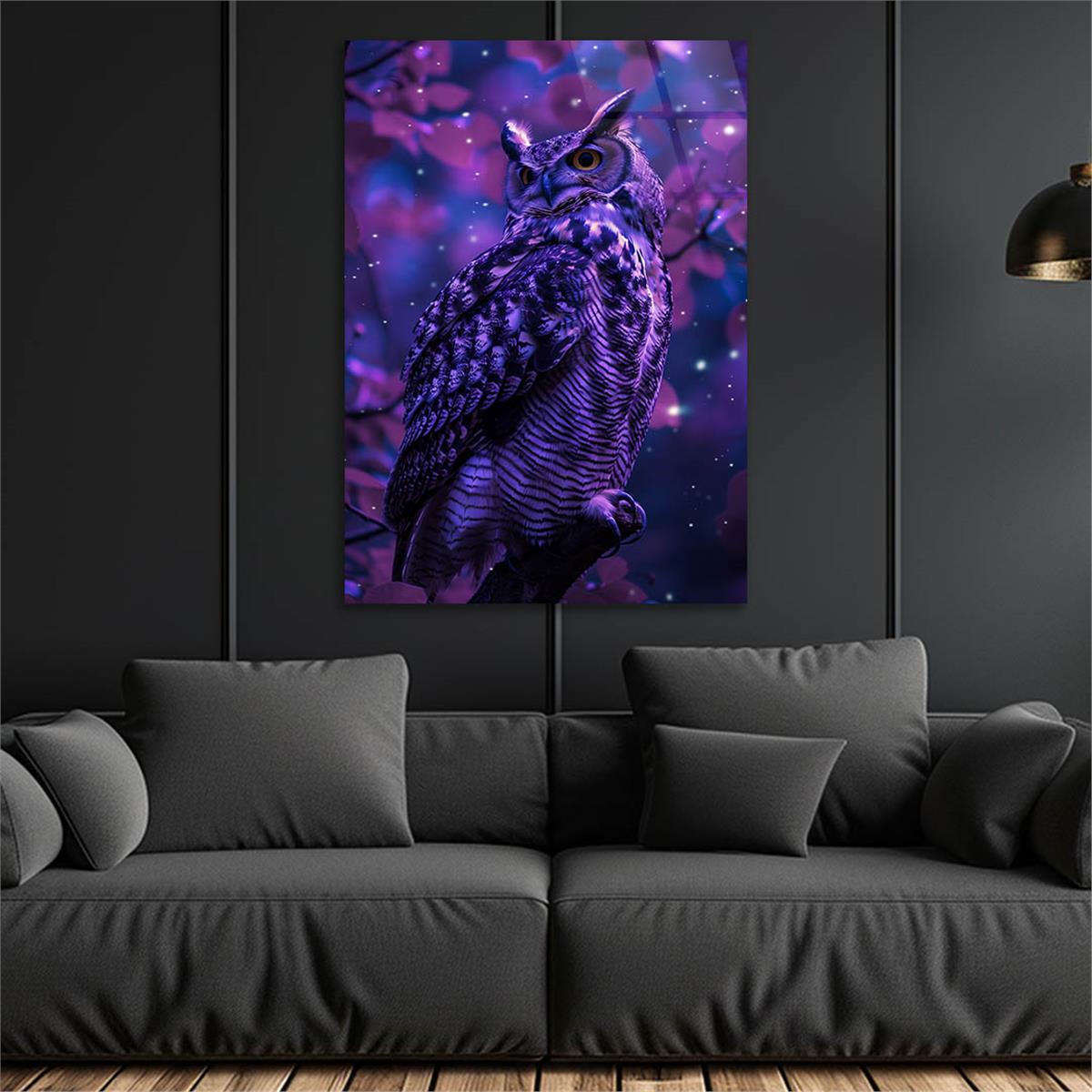 Dikey Doğa Temalı Cam Tablo 391