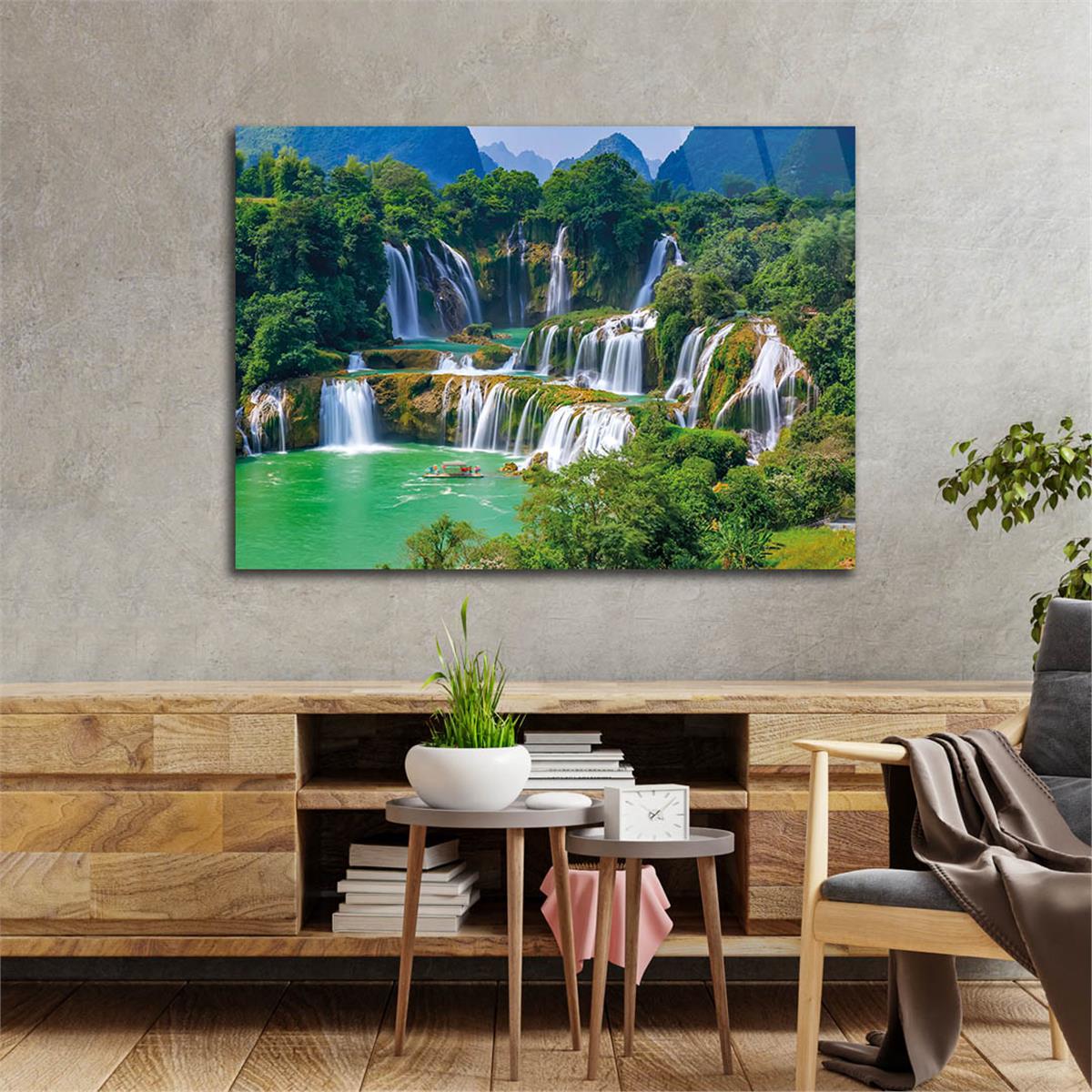 Tempered Glasss Wall Arts Natured-Themed