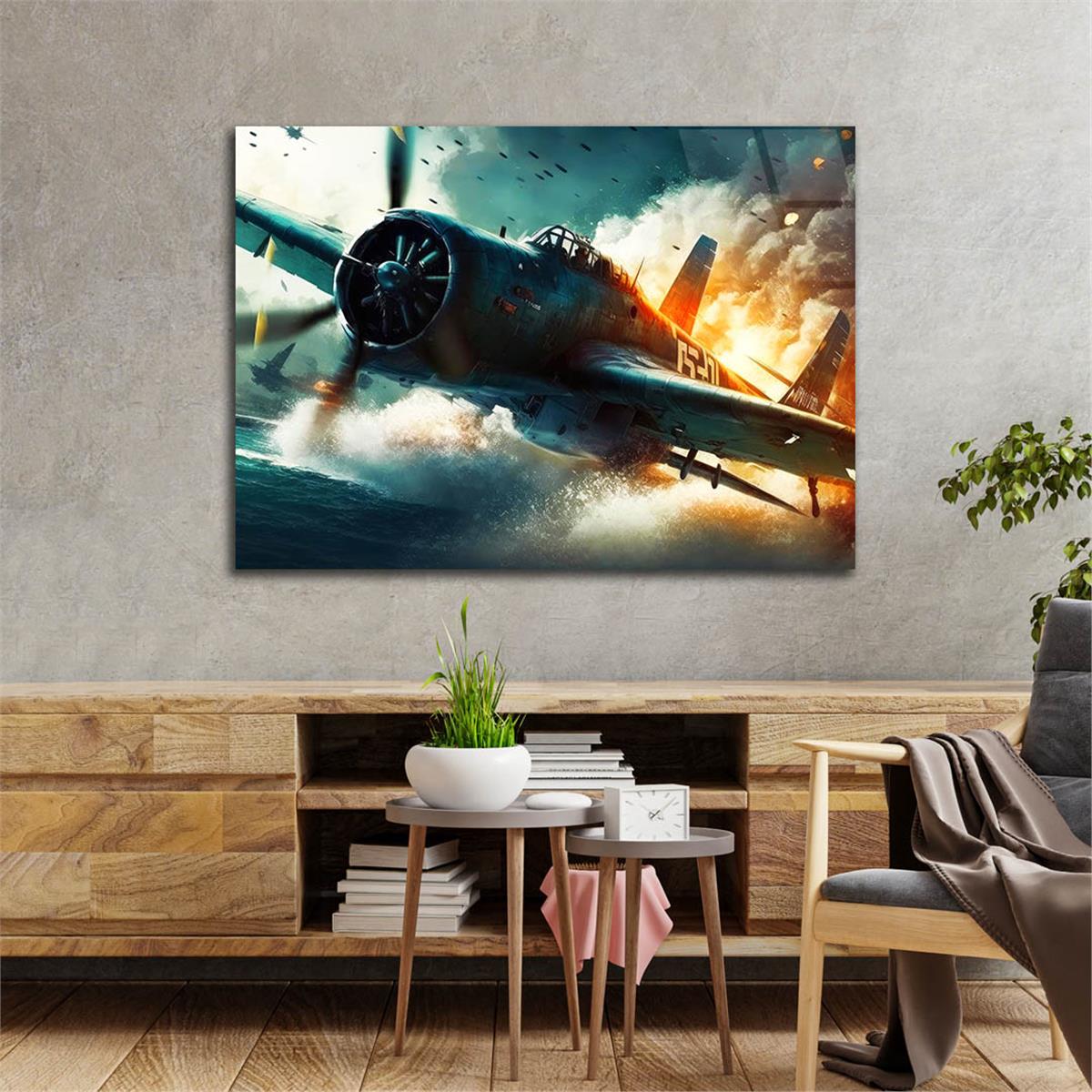 Yatay DoğaTemalı Cam Tablo 430