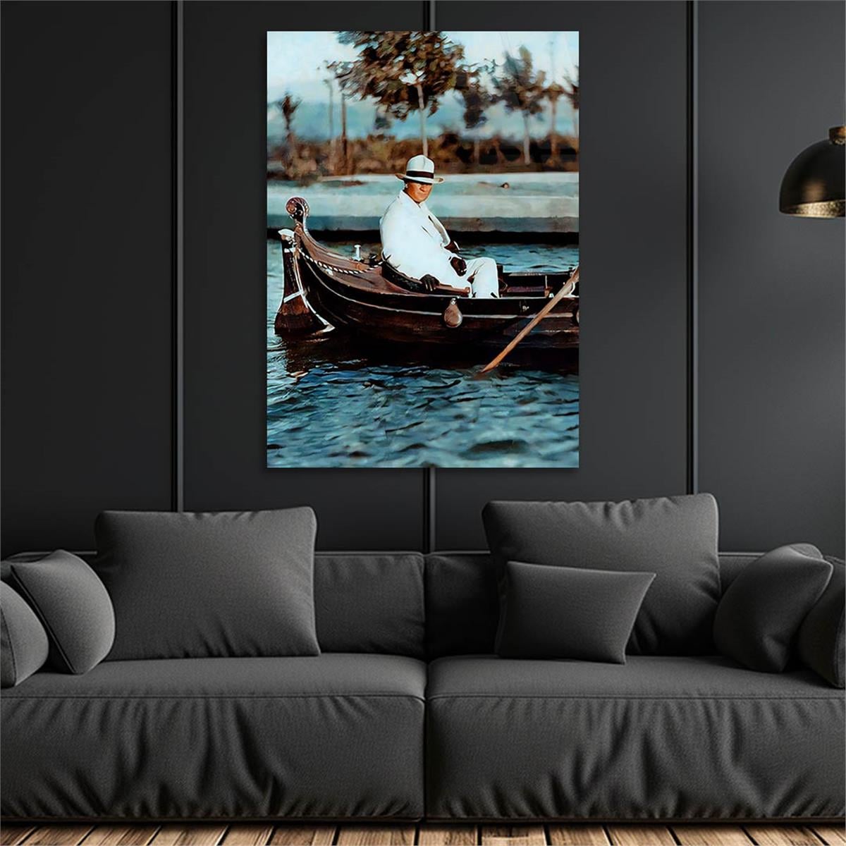 Dikey VatanTemalı Cam Tablo 145