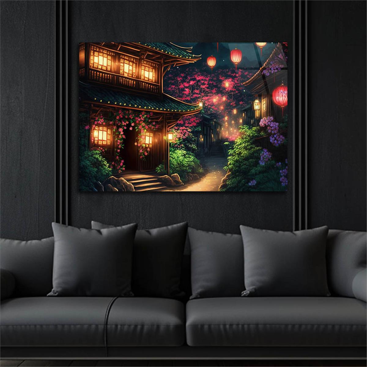 Horizontal Art-Themed Tempered Glass Wall Art 530