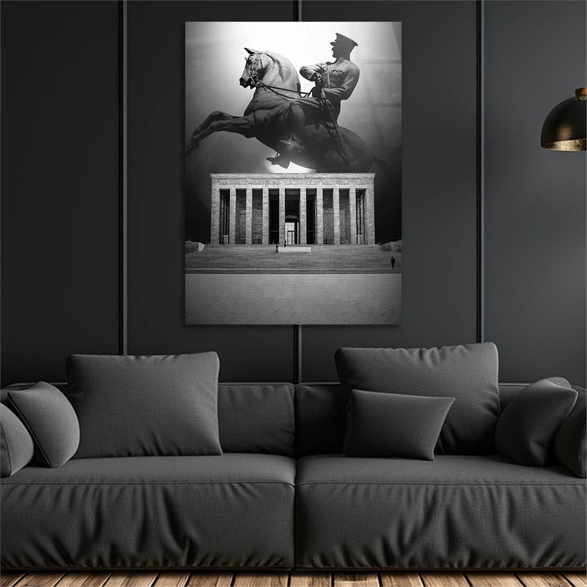 Dikey VatanTemalı Cam Tablo 173