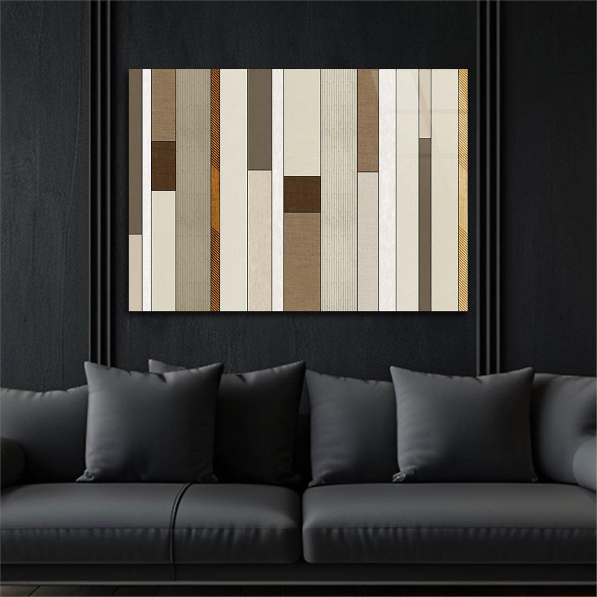 Horizontal Art-Themed Tempered Glass Wall Art 524