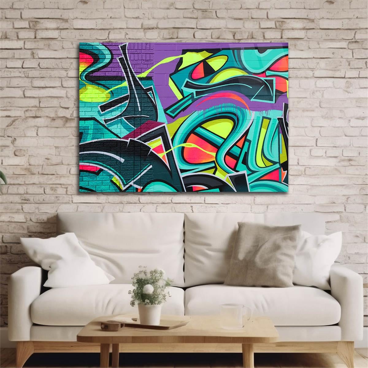 Horizontal Art-Themed Tempered Glass Wall Art 427